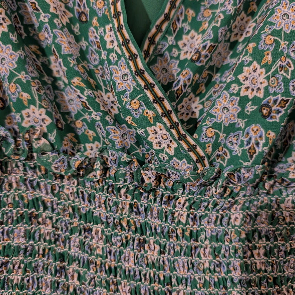 Pre-owned Floral Green Dress - Picture 10 of 10